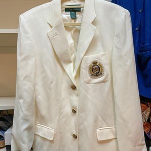 Ralph Lauren Off-White/Cream Vintage Blazer - Size 16W